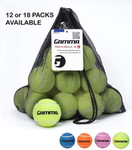 Gamma Bag of Pressureless Tennis Balls – 12 or 18 Count
