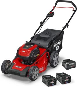 Snapper XD 82V MAX Cordless Electric 19" Push Lawn Mower, Includes Kit of 2 2.0 Batteries and Rapid Charger