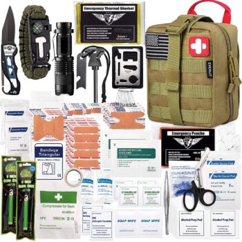 EVERLIT 250 Pieces Survival First Aid Kit- Long Term Camping Essentials