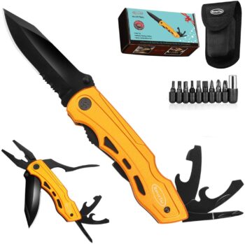 RoverTac Pocket Knife Multitool Folding Knife For Camping Fishing Hiking Outdoor