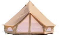 DANCHEL OUTDOOR Cotton Canvas Yurt Tent with 2 Stove Jacks